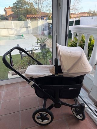 Carrito Gemelar Bugaboo Beige y Rosa