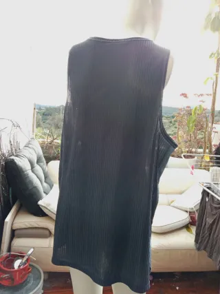 Camiseta tirantes Adidas azul