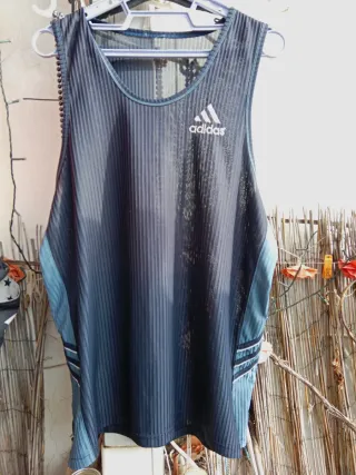 Camiseta tirantes Adidas azul