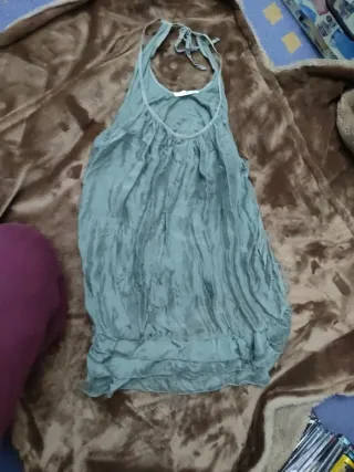 Camiseta tirantes verde talla M