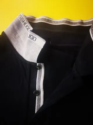 Polo Boss Negro Talla 5XL