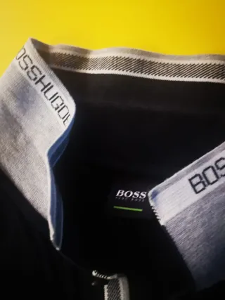 Polo Boss Negro Talla 5XL