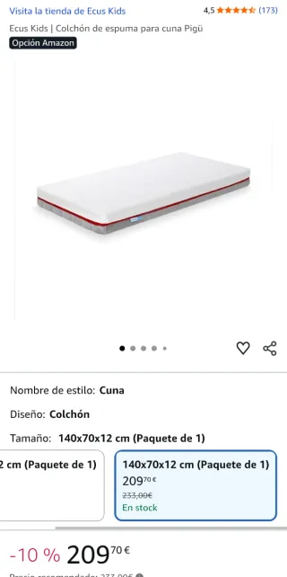 Cama infantil 70x140 cm