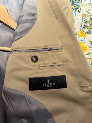 Chaqueta americana beige