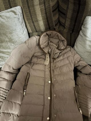 Chaqueta acolchada beige