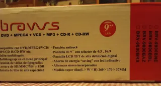 DVD Portátil y Marco Fotos Braws 9