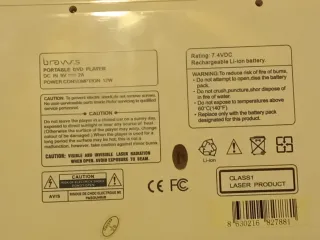 DVD Portátil y Marco Fotos Braws 9