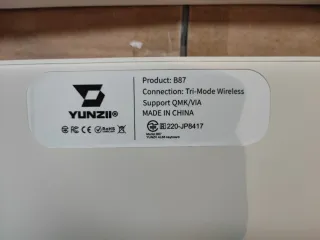 Teclado YUNZII B87 Cocoa Cream v2 #JP8417