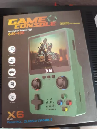 Mini consola X6 verde