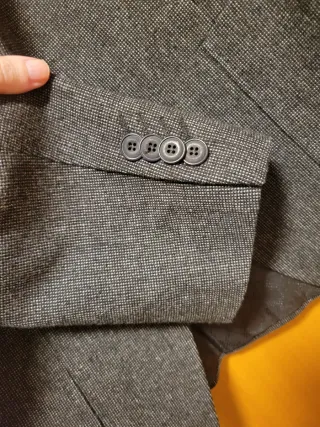 Americana Pierre Cardin Gris Oscuro Moteada T50