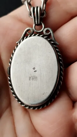 Reloj Colgante Antiguo Plata 800