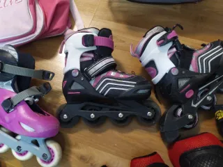 Patines en línea y protecciones