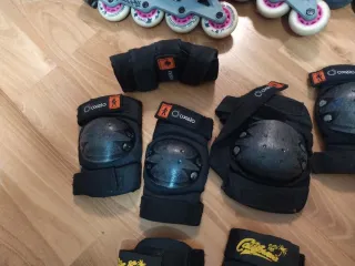 Patines en línea y protecciones