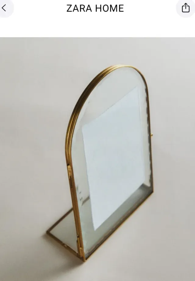 Marco foto arco dorado Zara Home