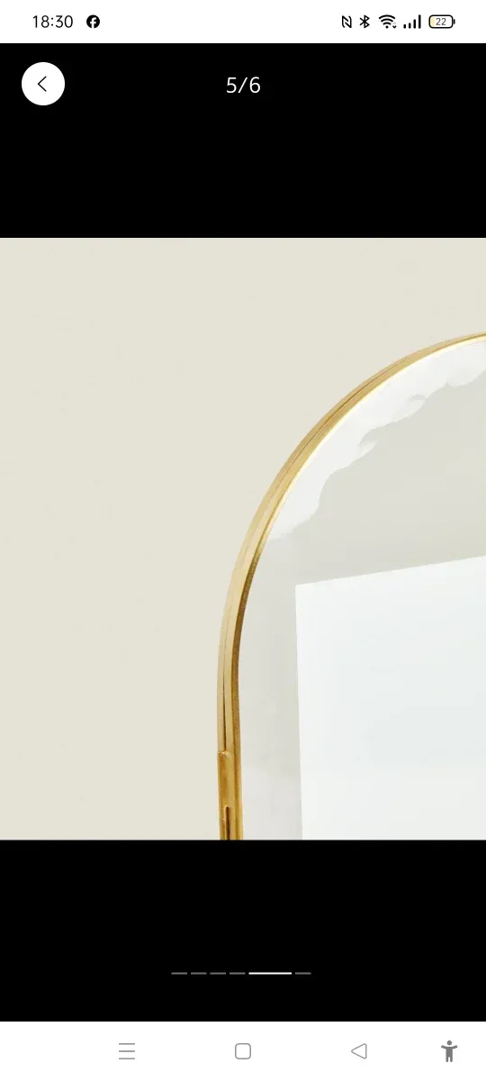 Marco foto arco dorado Zara Home