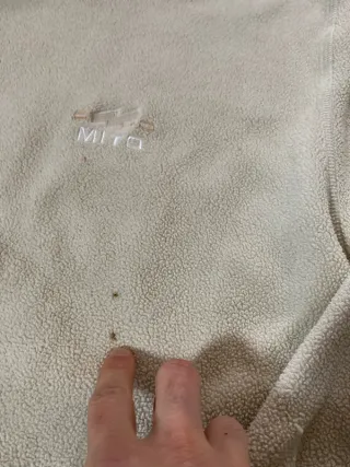 Forro polar Mitto beige Y2K retro