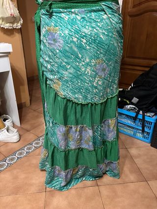 Falda Rociera verde