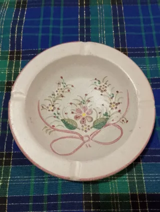 Posacenere ceramica dipinto a mano