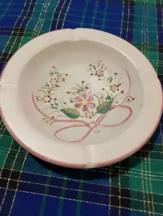 Posacenere ceramica dipinto a mano