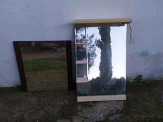 Espejos decorativos madera y cristal