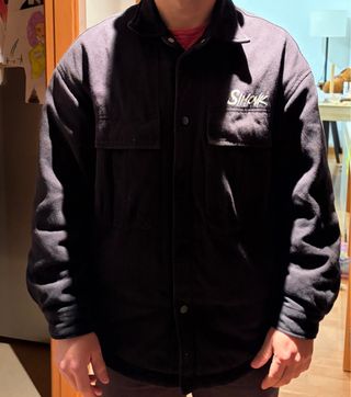 Chaqueta de pana negra