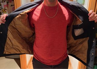 Chaqueta de pana negra