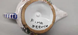 Porta candela ceramica Deruta