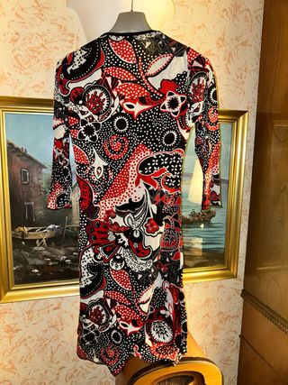 Abito fantasia geometrica Artigli Made in Italy