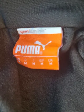 Chaqueta Puma Negra con Detalles Blancos