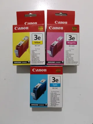 Cartuchos de tinta Canon BCI-3e (Amarillo, Magenta