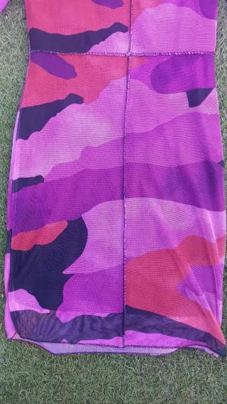 Vestido camuflaje morado s/m