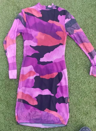 Vestido camuflaje morado s/m