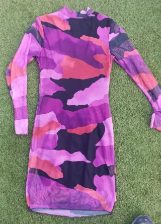 Vestido camuflaje morado s/m
