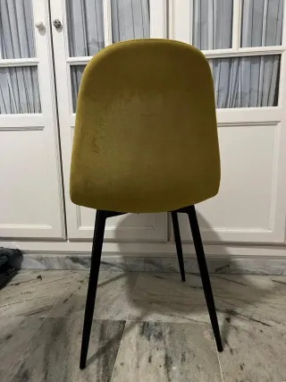 Silla Terciopelo Mostaza Maison du monde