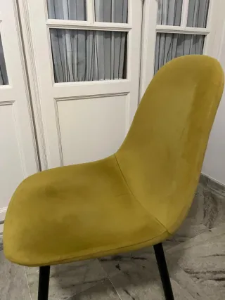 Silla Terciopelo Mostaza Maison du monde