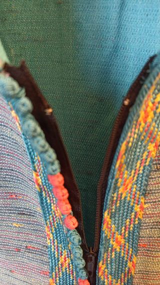 Túnica árabe azul y verde