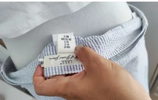 Pantalon corto short talle alto rayas cinturón