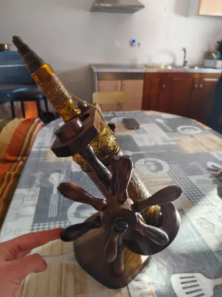 Botellero madera antiguo