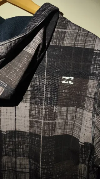 Chaqueta Billabong Cuadros Negro Gris