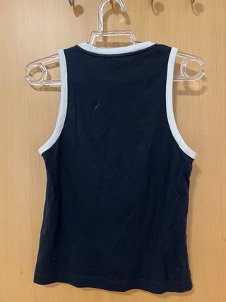 Camiseta tirantes negra Massimo Dutti