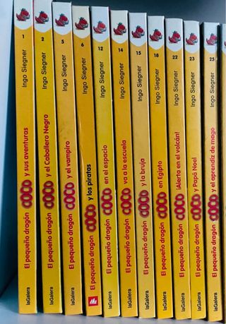Lote 2 libros Coco y el Dragón y uno + de regalo
