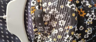 Vestido estampado floral negro