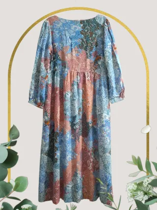 Vestido largo estampado floral