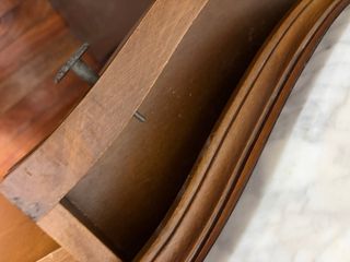 Mueble recibidor vintage madera y mármol