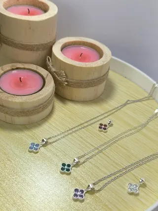 Collar Plata 925 con Piedra Azul