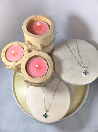 Collar Plata 925 con Piedra Azul