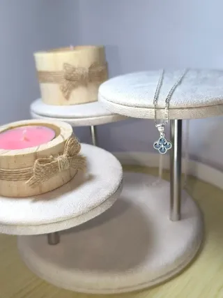 Collar Plata 925 con Piedra Azul