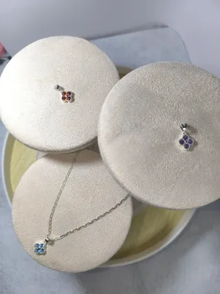 Collar Plata 925 con Piedra Azul