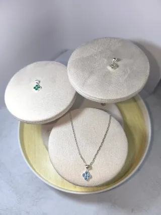 Collar Plata 925 con Piedra Azul