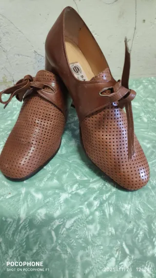 Scarpe polacchine in pelle cuoio